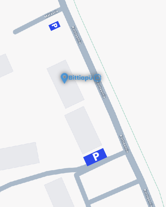 Vierasparkkipaikat toimipisteen ympärillä